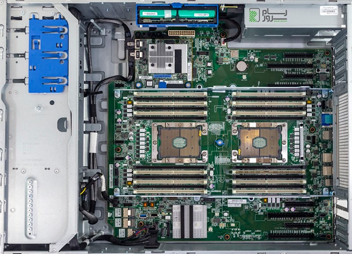 عکس از اجزای داخل سرور HP