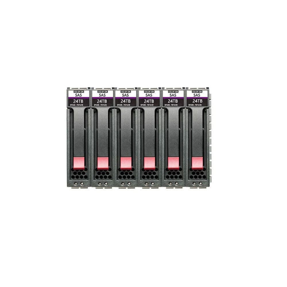 HPE MSA 144TB SAS 12G Midline 7.2K LFF M2 6-pack HDD Bundle